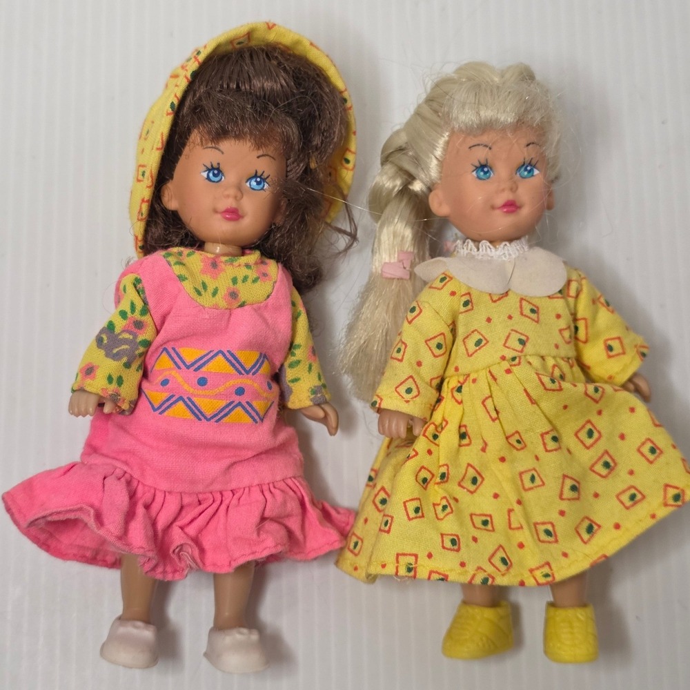 Kid Kore Little Ones‎ Dolls Lot 2 1995 China Jodi Blonde Vintage